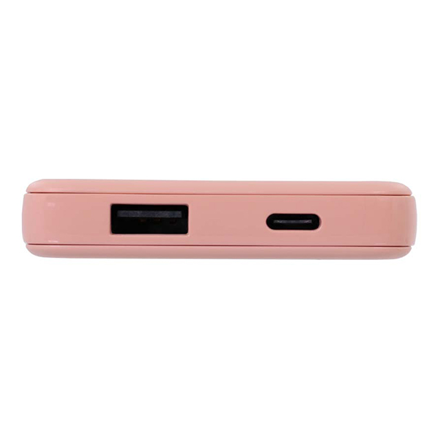 USB Type-Cケーブル付属 小型軽量モバイルバッテリー 5000mAh USB Type-C入出力＋ USB Type-A出力 (ライトピンク)サブ画像