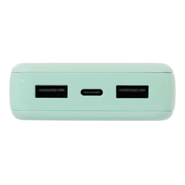 USB Type-Cケーブル付属 小型軽量モバイルバッテリー 10000mAh USB Type-C入出力＋USB Type-A出力 (ミントブルー)goods_nameサブ画像