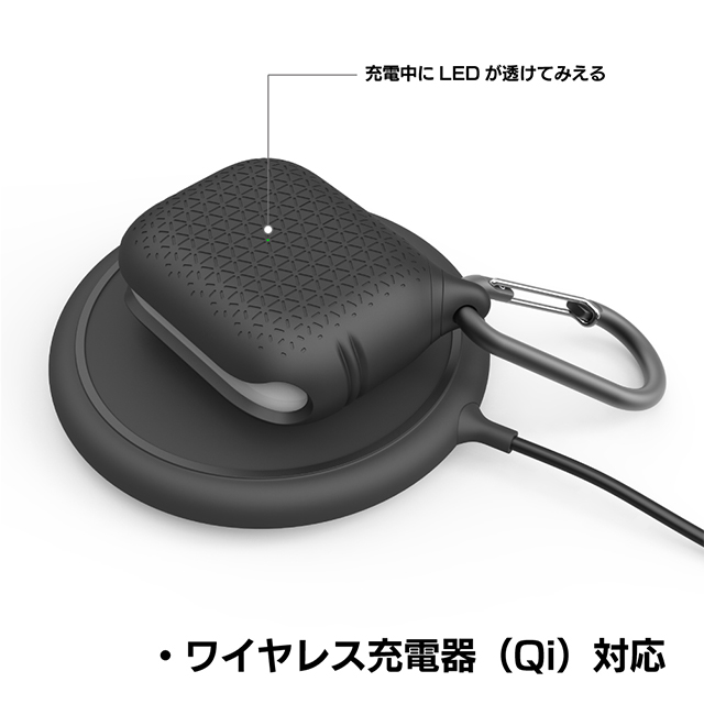 【AirPods Pro(第1世代) ケース】プレミアム防水ケース (ブラック)goods_nameサブ画像