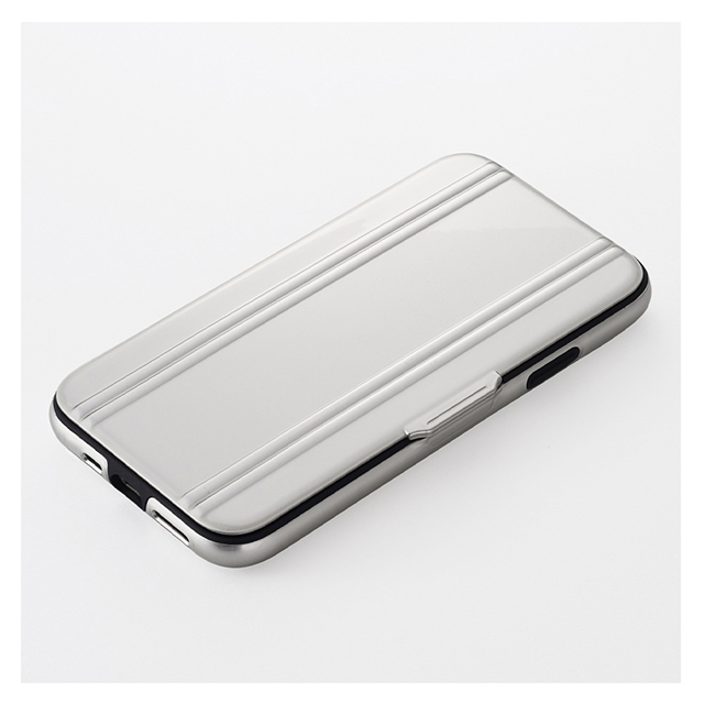 【アウトレット】【iPhone11 Pro ケース】ZERO HALLIBURTON Hybrid Shockproof Flip case for iPhone11 Pro (Silver)サブ画像
