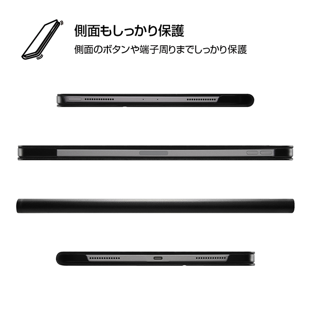 【iPad Pro(11inch)(第4/3/2世代) ケース】レザーケース スタンド機能付き (ブラック)goods_nameサブ画像