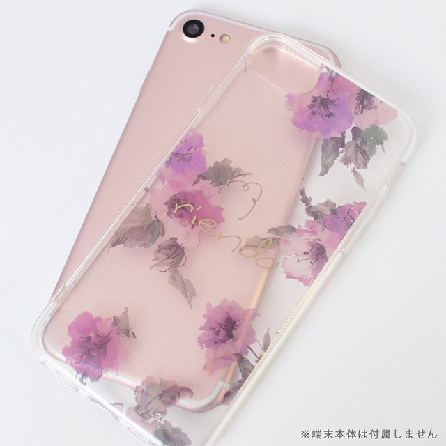 【iPhoneSE(第3/2世代)/8/7/6s/6 ケース】rienda TPUクリア インモールドケース (Parm Flower)サブ画像