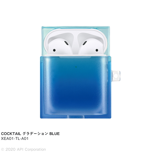 【AirPods(第2/1世代) ケース】TILE COCKTAIL (グラデーション BLUE)サブ画像