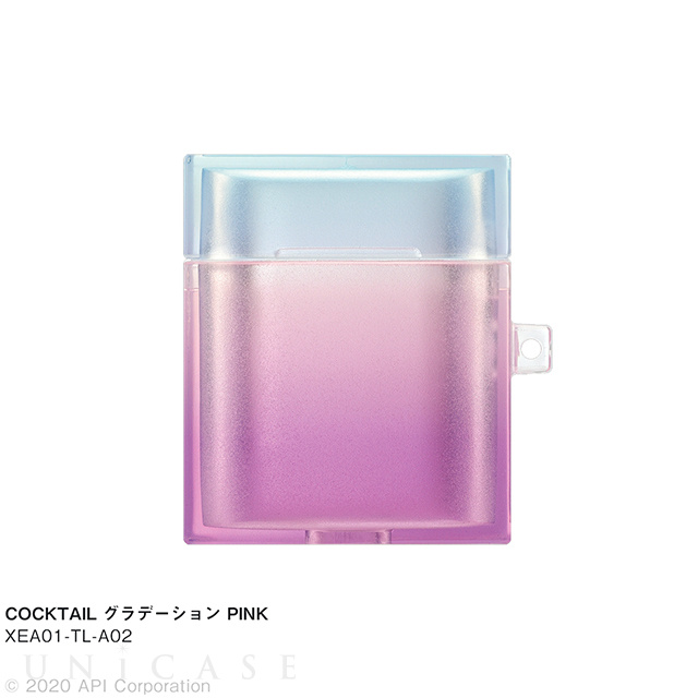 【AirPods(第2/1世代) ケース】TILE COCKTAIL (グラデーション PINK)