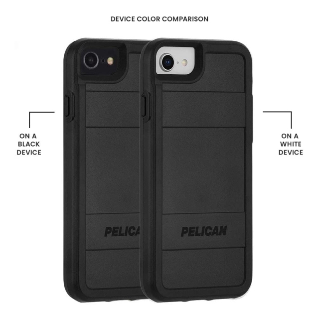 【iPhoneSE(第3/2世代)/8/7/6s/6 ケース】PELICAN × Case-Mate Protector (Black)サブ画像