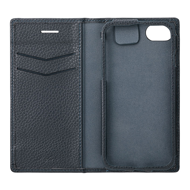 【iPhoneSE(第3/2世代)/8/7/6s/6 ケース】“Shrink” PU Leather Book Case (Navy)goods_nameサブ画像