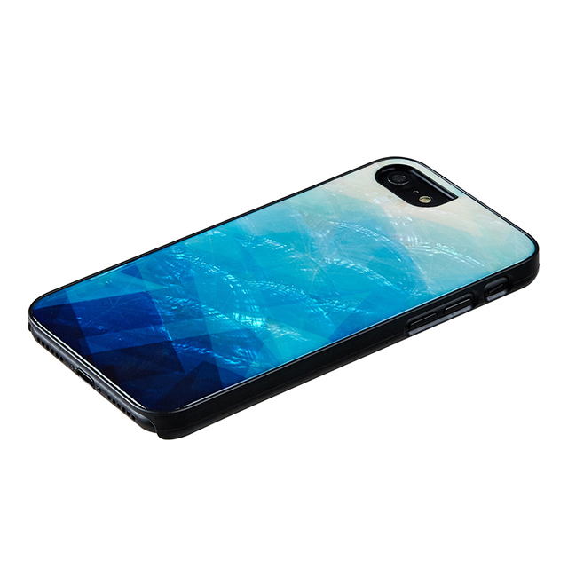 【iPhoneSE(第3/2世代)/8/7 ケース】天然貝ケース (Blue Lake/ブラックフレーム)goods_nameサブ画像