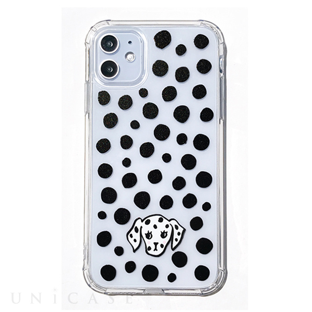 【iPhone11 ケース】FLAIR CASE ＆ CASE (DOT DALMATIAN)