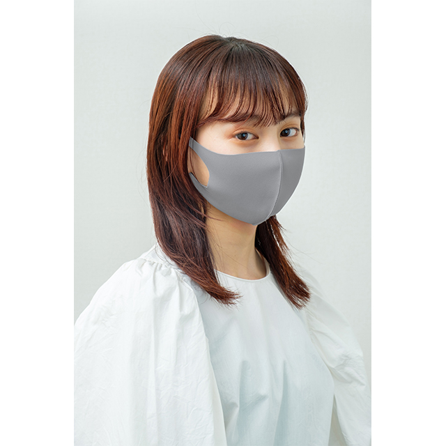 デザイナーズパックマスク[冷感（涼感）･抗菌･防臭･360度ストレッチ性能付き] レディース (グレー)goods_nameサブ画像