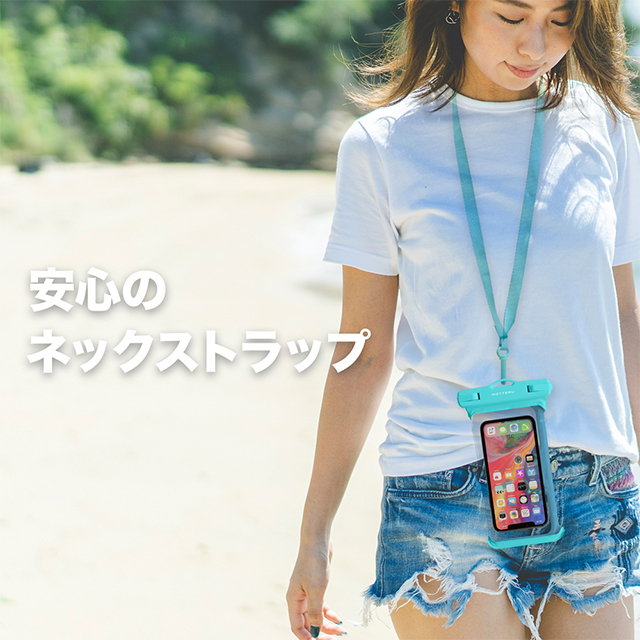 MOTTERU IPX8 完全防水 クリア素材でキレイに撮影 スマートフォン用 防水ケース MOT-WPC002 (ホワイト)goods_nameサブ画像