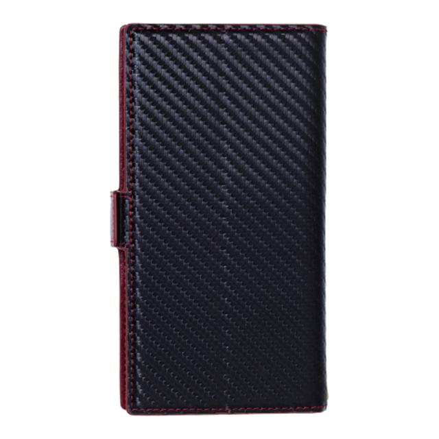 【マルチ スマホケース】マルチタイプ手帳型ケース L-size FLAMINGO (Carbon/Black×Red)goods_nameサブ画像