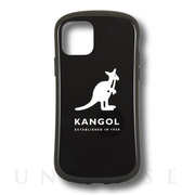 【iPhone11 Pro ケース】KANGOL ハイブリッドガラスケース (ブラック)