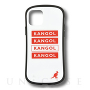 【iPhone11 Pro ケース】KANGOL ハイブリッドガラスケース (ホワイト)