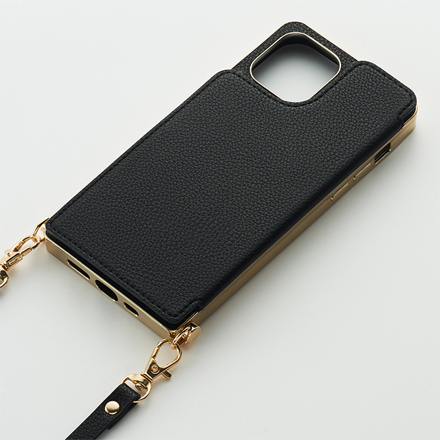 【iPhone12/12 Pro ケース】Cross Body Case for iPhone12/12 Pro (black)サブ画像
