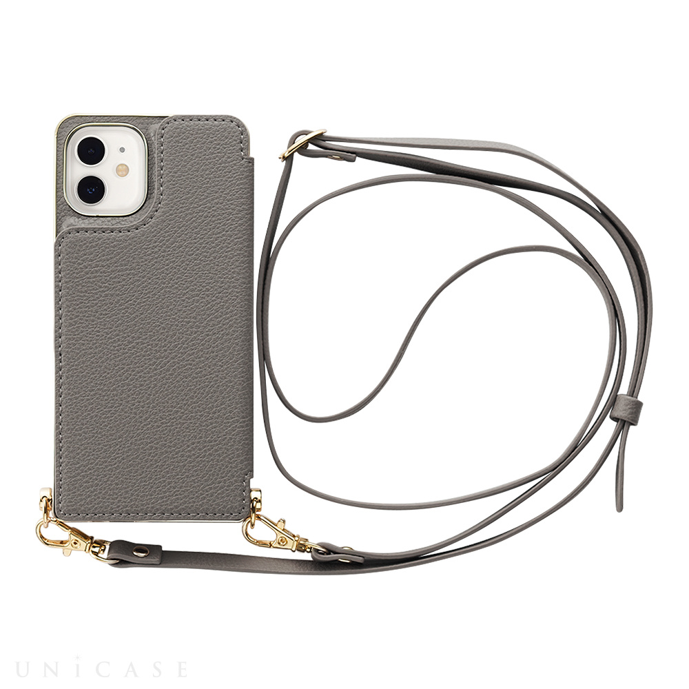 【iPhone12 mini ケース】Cross Body Case for iPhone12 mini (gray)