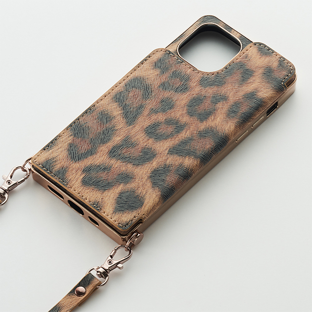 【iPhone12 mini ケース】Cross Body Case Animal Series for iPhone12 mini （leopard）goods_nameサブ画像