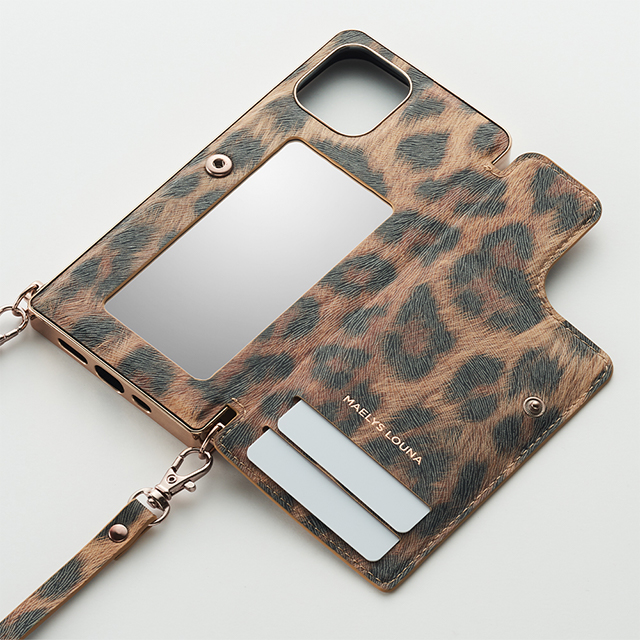 【iPhone12 mini ケース】Cross Body Case Animal Series for iPhone12 mini （leopard）サブ画像