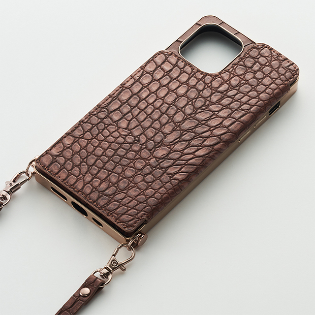 【iPhone12 mini ケース】Cross Body Case Animal Series for iPhone12 mini （crocodile）goods_nameサブ画像