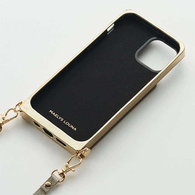 【iPhone12 mini ケース】Cross Body Case Glitter Series for iPhone12 mini （prism gold）サブ画像