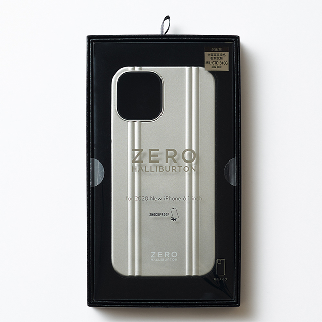 【iPhone12 mini ケース】ZERO HALLIBURTON Hybrid Shockproof Case for iPhone12 mini (Silver)goods_nameサブ画像