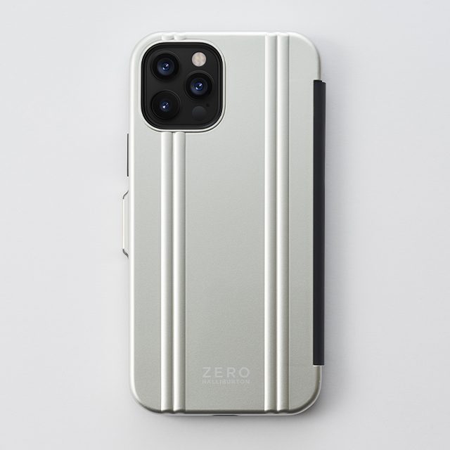 【iPhone12/12 Pro ケース】ZERO HALLIBURTON Hybrid Shockproof Flip Case for iPhone12/12 Pro (Silver)goods_nameサブ画像