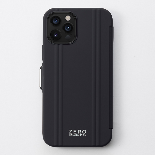 【iPhone12/12 Pro ケース】ZERO HALLIBURTON Hybrid Shockproof Flip Case for iPhone12/12 Pro (Black)サブ画像