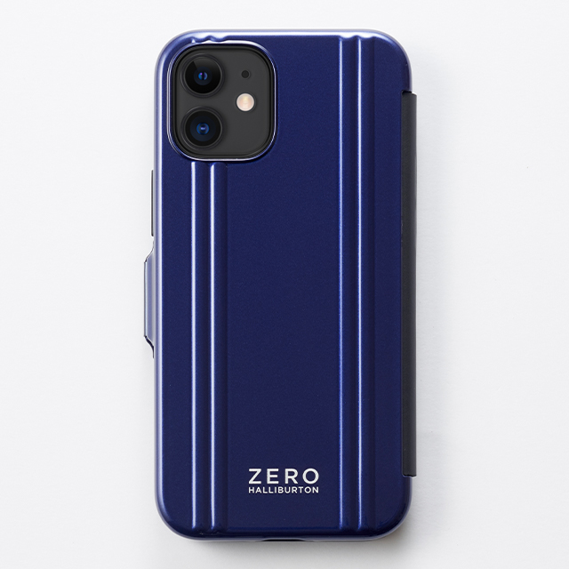 【iPhone12 mini ケース】ZERO HALLIBURTON Hybrid Shockproof Flip Case for iPhone12 mini (Blue)goods_nameサブ画像