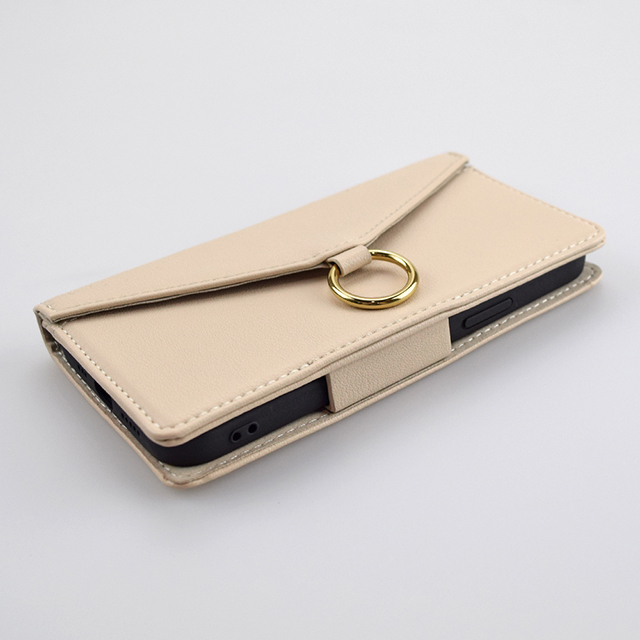 【iPhone12 mini ケース】Letter Ring Flipcase for iPhone12 mini (beige)goods_nameサブ画像