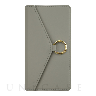 【iPhone12/12 Pro ケース】Letter Ring Flipcase for iPhone12/12 Pro (gray)