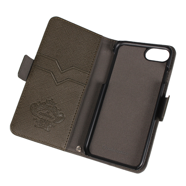 【iPhoneSE(第3/2世代)/8/7 ケース】“サフィアーノ調” PU Leather Book Type Case (グリーン)goods_nameサブ画像