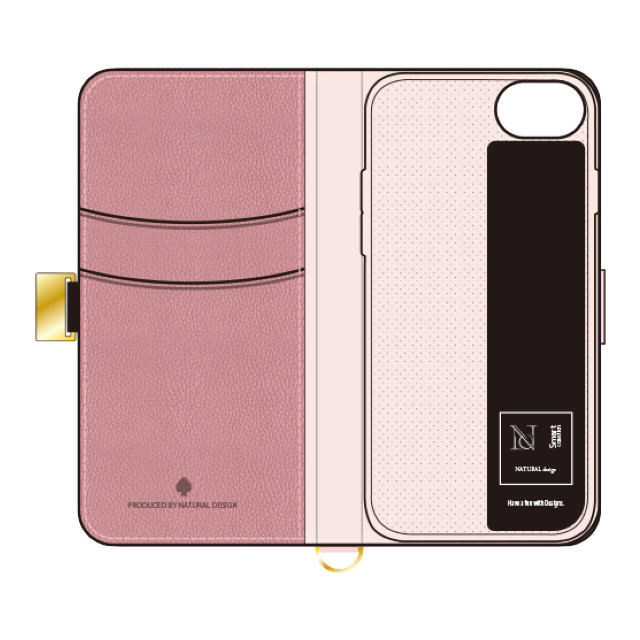 【iPhoneSE(第3/2世代)/8/7/6s/6 ケース】手帳型ケース Mary (Pink)サブ画像