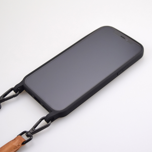 【iPhone12/12 Pro ケース】Shoulder Strap Case for iPhone12/12 Pro (black)サブ画像