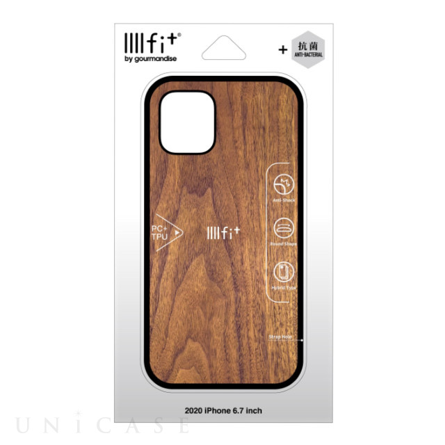 【iPhone12 Pro Max ケース】IIII fit Premium Series (ウォールナット)