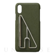 【iPhoneXS/X ケース】SHAKE CLIP iPhonecase (Khaki)