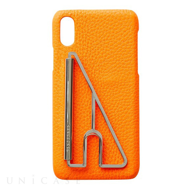 【iPhoneXS/X ケース】SHAKE CLIP NEON iPhonecase (NeonOrange)