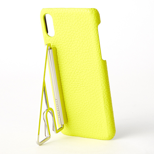 【iPhoneXS/X ケース】SHAKE CLIP NEON iPhonecase (NeonYellow)サブ画像