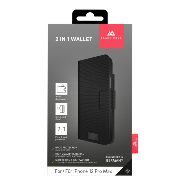 【iPhone12 Pro Max ケース】2-In-1 Wallet (Black)サブ画像
