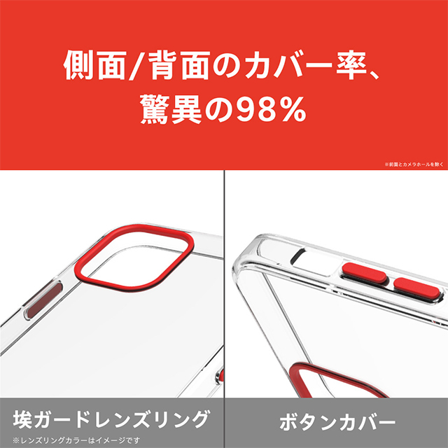 【iPhone12 mini ケース】[Turtle Premium] ハイブリッドケース (クリア)サブ画像