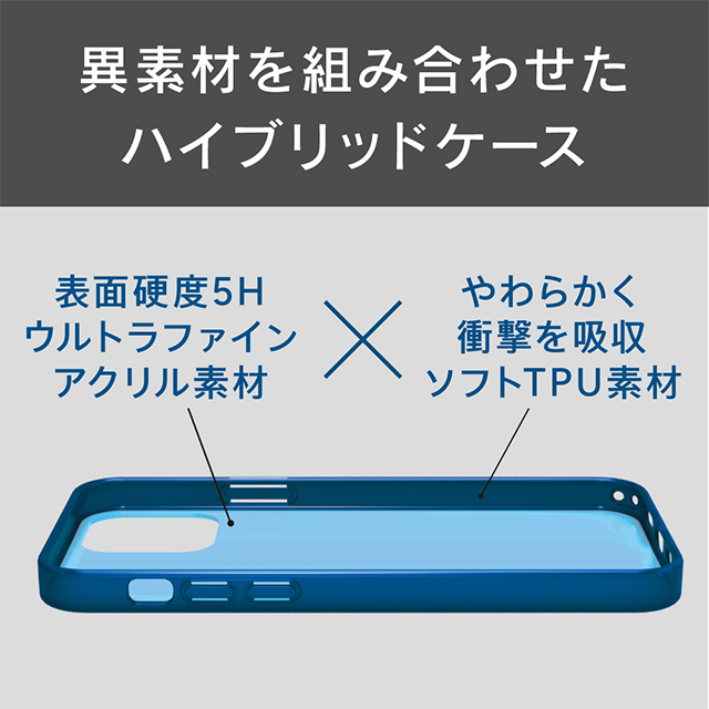 【iPhone12 mini ケース】[Turtle Hologram] ハイブリッドケース ホログラムパターン (クラッシュ)サブ画像