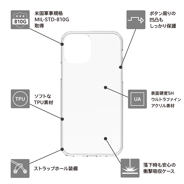 【iPhone12 mini ケース】[Turtle Hologram] ハイブリッドケース ホログラムパターン (クラッシュ)サブ画像