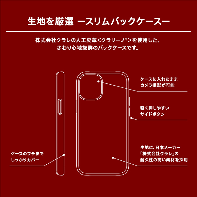 【iPhone12 mini ケース】[NUNO] バックケース (シュリンクブラック)goods_nameサブ画像