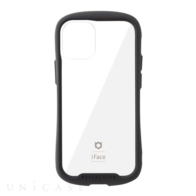 【iPhone12 mini ケース】iFace Reflection強化ガラスクリアケース (ブラック)