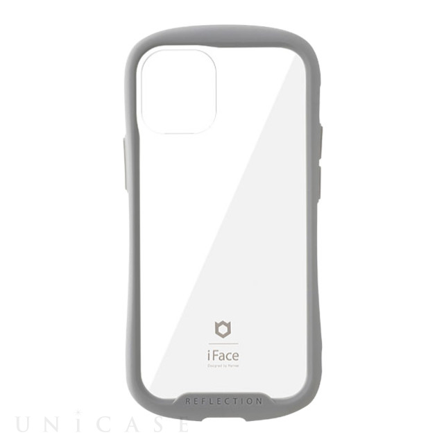 【iPhone12 mini ケース】iFace Reflection強化ガラスクリアケース (グレー)