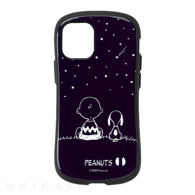 【iPhone12 mini ケース】PEANUTS iFace First Classケース (スヌーピー＆チャーリー・ブラウン/ネイビー)