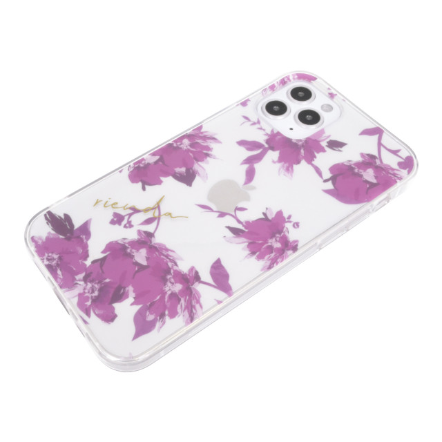 【iPhone12/12 Pro ケース】rienda TPUクリアケース (Fall Flower/ロイヤルパープル)goods_nameサブ画像