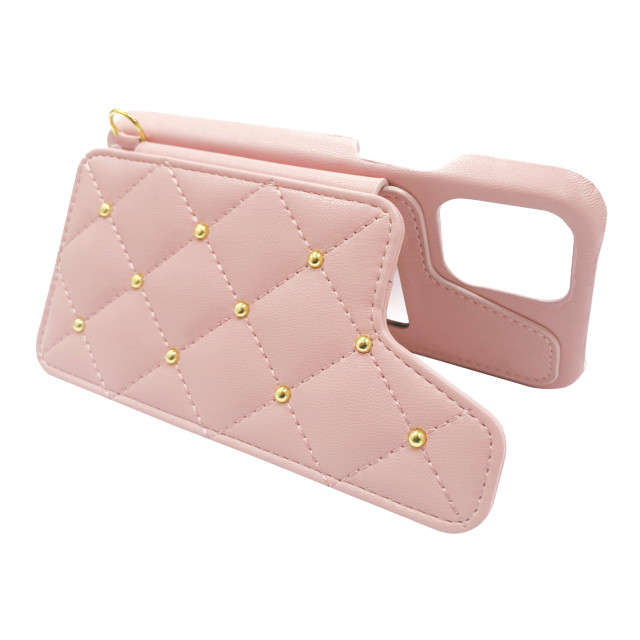 【iPhone12 mini ケース】CECIL McBEE キルティング背面ケース (PINK)サブ画像