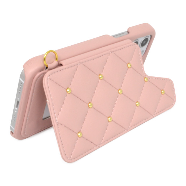 【iPhone12 mini ケース】CECIL McBEE キルティング背面ケース (PINK)サブ画像