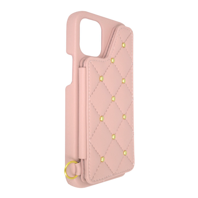 【iPhone12 mini ケース】CECIL McBEE キルティング背面ケース (PINK)サブ画像