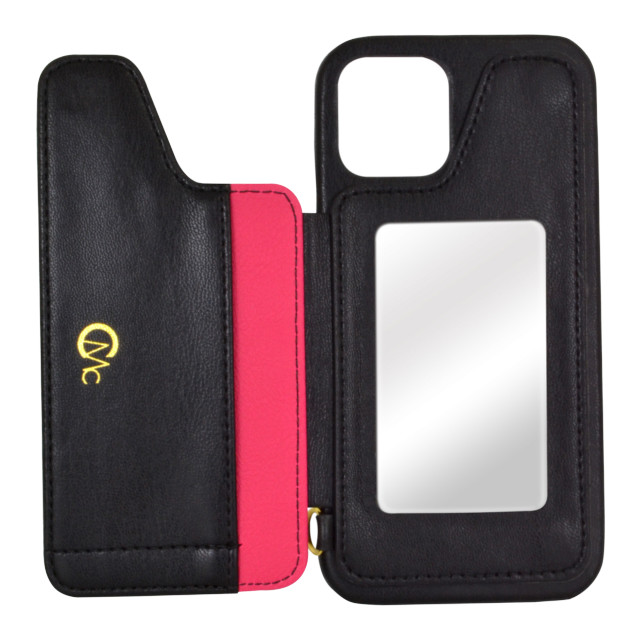 【iPhone12/12 Pro ケース】CECIL McBEE キルティング背面ケース (BLACK)サブ画像