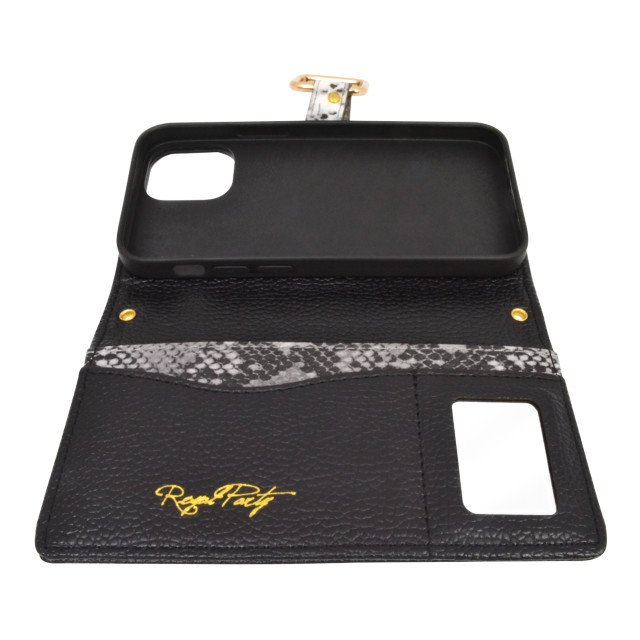 【iPhone12 mini ケース】ROYAL PARTY 手帳ケース パイソン (BLACK)goods_nameサブ画像